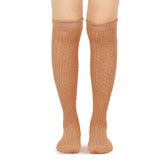 Pointelle Cotton Knee High Socks